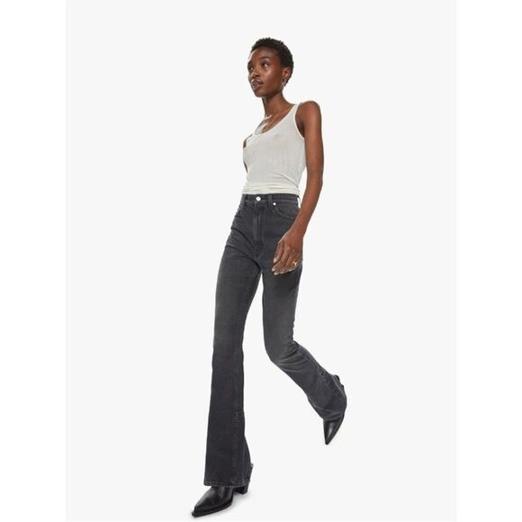 MOTHER SNACKS! NWT High Waist Wedge Slit Heel Jeans in Mouthwatering Size 29 - Picture 9 of 12